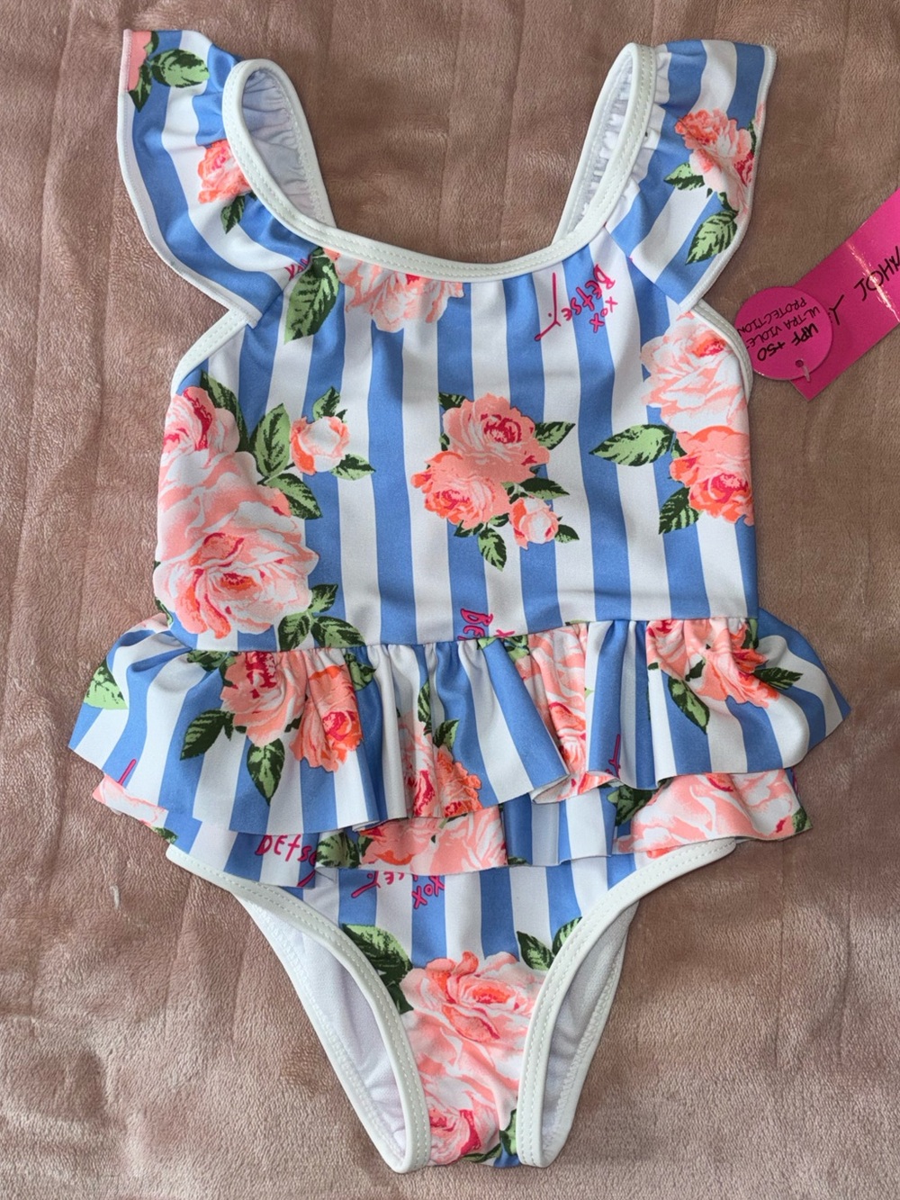 Betsey Johnson One-Piece Swimsuit Girls Size 3T